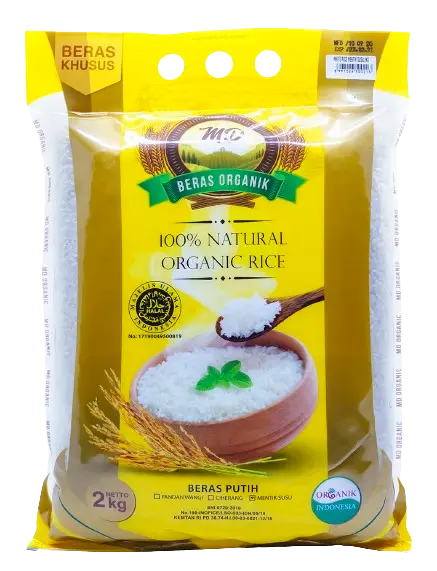 MD Organic White Rice Mentik Susu 2Kg