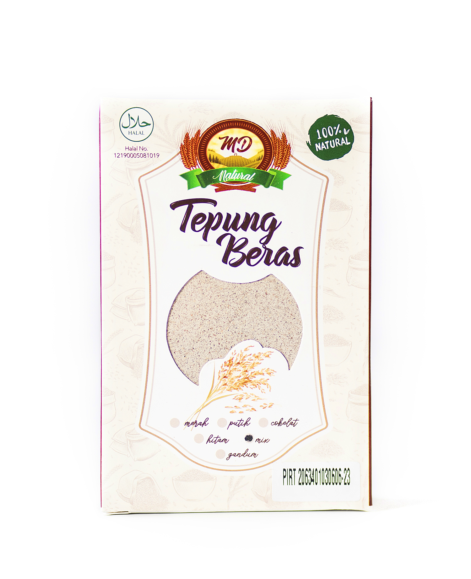 MD Tepung Beras Mix Organik 500 Gram