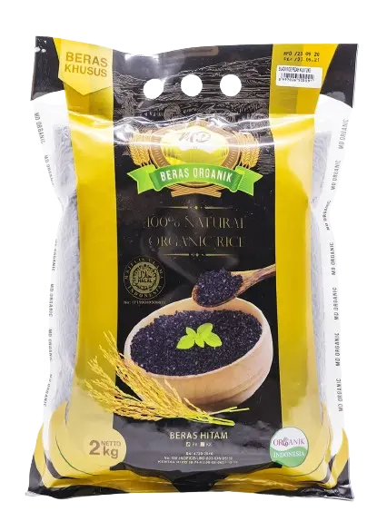 MD Organic Black Rice Pecah Kulit 2 kg