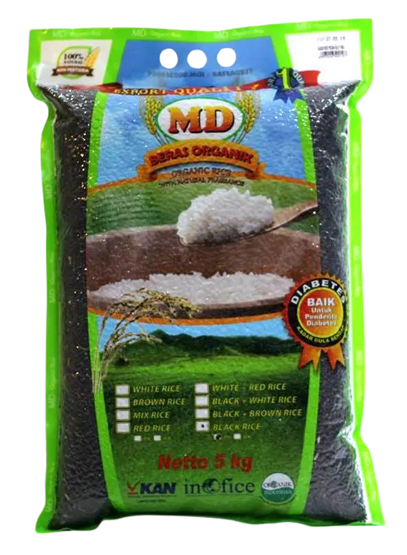 MD Organic Black Rice Pecah Kulit 5 kg